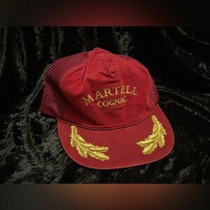 Vintage 80s Martell Cognac Hat